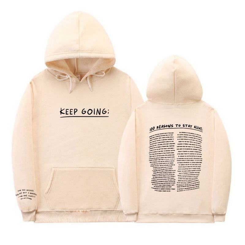 100 Reasons To Stay Alive Hoodie (Keep Going)