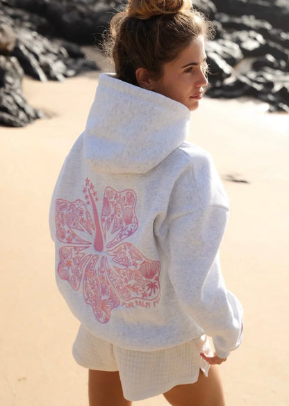 Flower Embroidery Hoodie