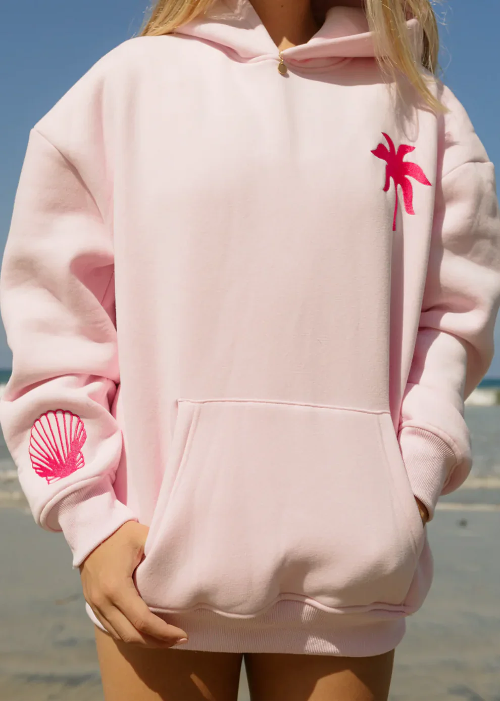 Flower Embroidery Hoodie