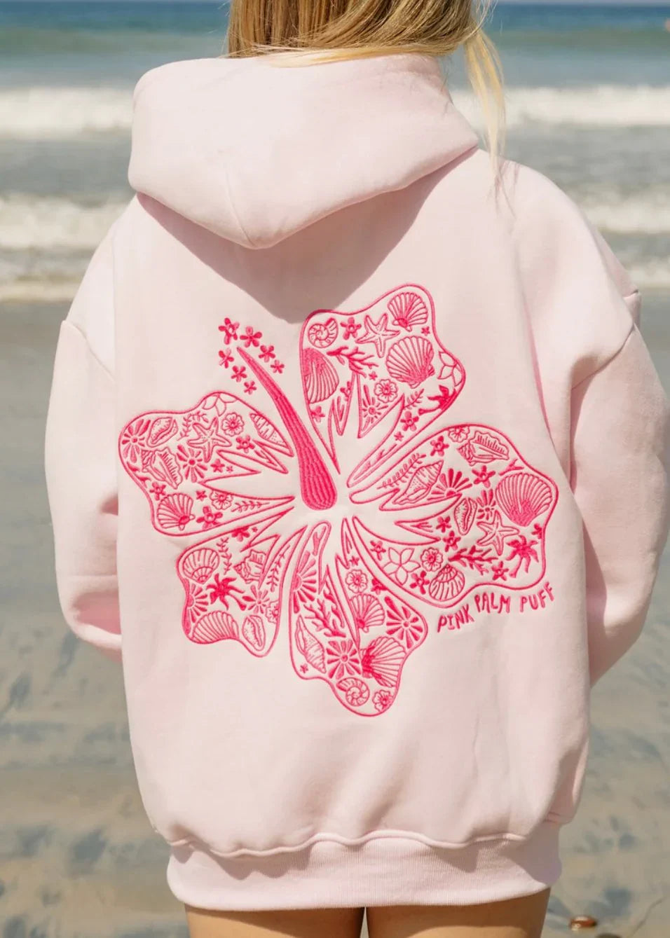 Flower Embroidery Hoodie